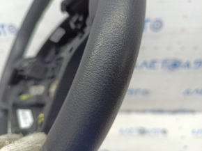 Bare steering wheel BMW 3 F30 12-18 leather black, Sport under petals without heating, worn, scratches, torn fastening