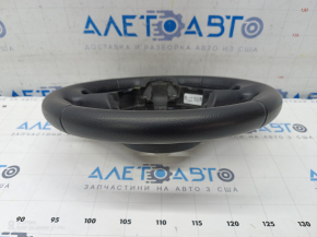 Bare steering wheel BMW 3 F30 12-18 leather black, Sport under petals without heating, worn, scratches, torn fastening