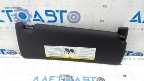 Left visor BMW 3 F30 4d 15-18 black, without hook