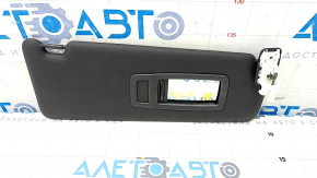 Right visor BMW 3 F30 4d 15-18 black, without hook