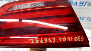 Light inside trunk lid left BMW 3 F30 16-18 light, broken guide. scratch