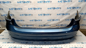 Bare rear bumper VW Jetta 15-18 USA blue LD5L, cracks