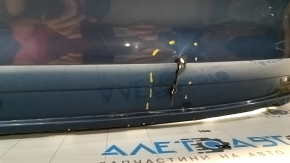 Bare rear bumper VW Jetta 15-18 USA blue LD5L, cracks