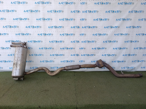 Exhaust line middle part BMW F30 17-18 AWD B46 with flap and catalytic converter. dent
