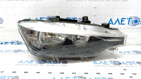 Front right headlight complete BMW 3 F30 16-18 halogen, sand