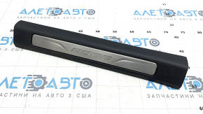 Door sill trim front left Ford Edge 15- black with backlight, scratches, corrosion