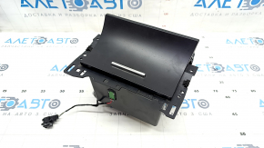 Box pocket center console Ford Edge 19- black, for wireless charging, with backlight, worn