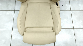 Driver's seat BMW 3 F30 12-18 with airbag, electric with memory, beige leather, cracks, scratches, dry cleaning