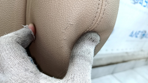 Driver's seat BMW 3 F30 12-18 with airbag, electric with memory, beige leather, cracks, scratches, dry cleaning
