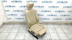 Passenger seat BMW 3 F30 12-18 with airbag, beige leather, Sport, tear