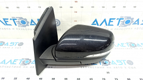 Side mirror left Ford Edge 19-14 pins, turn signal, heated, auto-dimming, BSM, black