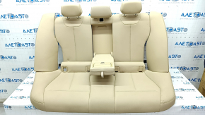 Rear row of seats 2nd row BMW 3 F30 16-18 beige leather, separate back, dry-cleanable, missing plug