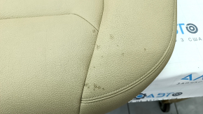 Rear row of seats 2nd row BMW 3 F30 16-18 beige leather, separate back, dry-cleanable, missing plug