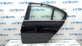 Door assembly rear left BMW 3 F30 12-18 black 668, bump, scratches on the trim
