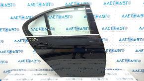 Door assembly rear right BMW 3 F30 12-18 black 668, bumps, scratches on the trim