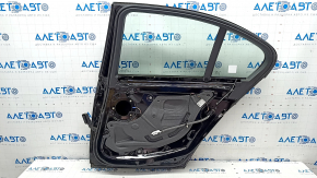Door assembly rear right BMW 3 F30 12-18 black 668, bumps, scratches on the trim