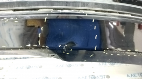 Bare rear bumper BMW 3 F30 16-18 for parking sensors, black, pressed, scratches, broken mount,