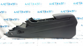 Central console with armrest Ford Edge 19- black, Titanium, leather armrest, scratches