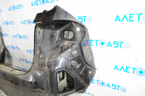 Rear panel VW Tiguan 09-17 2 parts with eyepieces, black LC9X