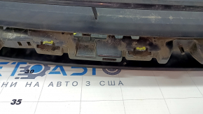 Front bumper lower grille BMW 3 F30 16-18 broken, broken fasteners, scratches