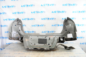Rear panel of Audi A4 B8 08-16 sedan, with eyepieces, gray LX7R