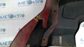 Rear bumper bare 2 parts Jeep Patriot 11-17 red PRP, cracks