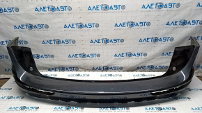 Bare rear bumper Audi Q5 8R 09-17 2 pipes, without parking sensors, black LZ9Y, cracks