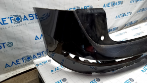 Bare rear bumper Audi Q5 8R 09-17 2 pipes, without parking sensors, black LZ9Y, cracks