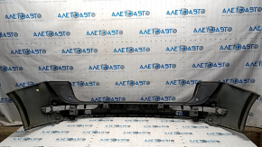 Bare rear bumper Audi Q5 8R 09-17 2 pipes, without parking sensors, black LZ9Y, cracks