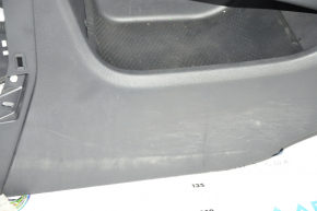 Console central armrest Ford Mustang Mach-E 21-23 leather black with gray stitching, scuffs