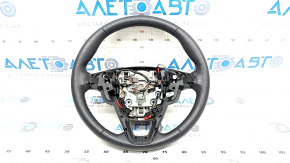 Naked steering wheel Ford Edge 19 - black leather, heated, worn, fasteners torn