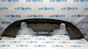 Rear bumper lip for 2 pipes Audi Q5 8R 13-17 for parking sensors, without towbar