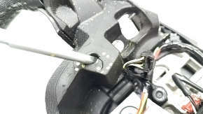 Naked steering wheel Ford Edge 19 - black leather, heated, worn, fasteners torn