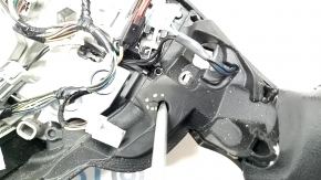 Naked steering wheel Ford Edge 19 - black leather, heated, worn, fasteners torn