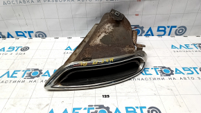 Muffler tip left Ford Fusion mk5 13-20 for 2 pipes, rusty, scuffs, dent