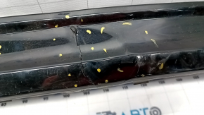 Rear bumper trim Ford Fusion mk5 13-18 for 2 pipes black gloss, crack, broken fasteners, dents, no fragment