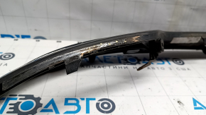 Rear bumper trim Ford Fusion mk5 13-18 for 2 pipes black gloss, crack, broken fasteners, dents, no fragment