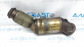 Catalytic converter upper BMW F30 17-18 B46 torn mesh