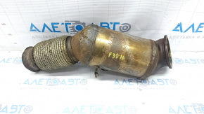 Catalytic converter upper BMW F30 17-18 B46 torn mesh