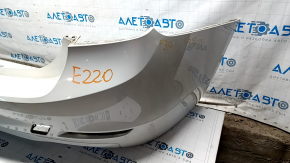 Bare rear bumper BMW 3 F30 12-15 without parking sensors, white 300