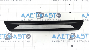 Door sill trim front right outer BMW 3 F30 12-18 black with chrome, scratches, bumps