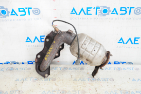 Exhaust manifold with catalytic converter left Lexus ES350 07-11 with lambda, threads stripped