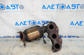 Exhaust manifold with catalytic converter left Lexus ES350 07-11 with lambda, threads stripped