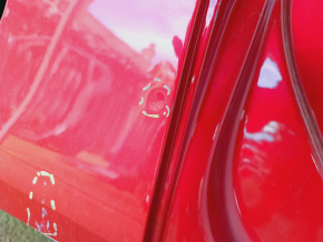 Quarter wing rear right VW Tiguan 09-18 red, sawed off, pokes