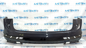 Bare rear bumper upper part Audi Q5 80A 18-20 for parking sensors, black, with mount