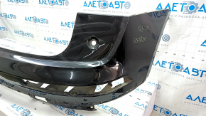 Bare rear bumper upper part Audi Q5 80A 18-20 for parking sensors, black, with mount