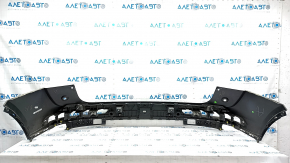 Bare rear bumper upper part Audi Q5 80A 18-20 for parking sensors, black, with mount
