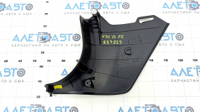 Front pillar trim lower right BMW 3 F30 12-18 black, scratches