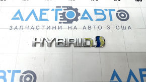 Emblem inscription HYBRID trunk lid Toyota Camry v70 18-