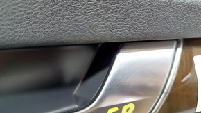 Door trim card front right Audi Q5 80A 18-20 black, with wood insert, black armrest, scratches